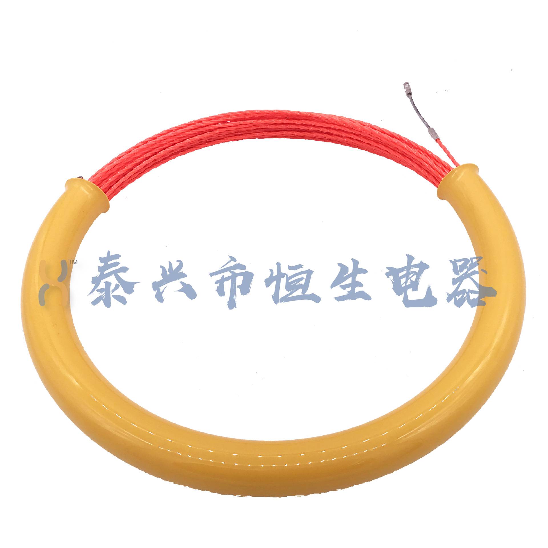 三叶三股涤纶红色花线穿墙线拉引线器束线管弹簧头电工 5MM 30M