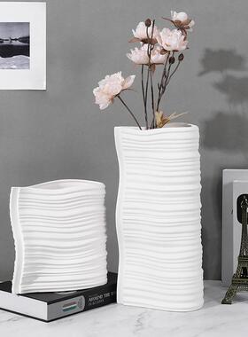 简约时尚小清新树脂水培花瓶花盆插干花器现代家用装饰品客厅摆件