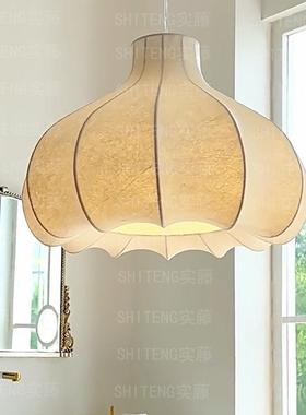 意大利flos中古洋葱头蚕丝吊灯卧室房间设计师日式奶油风书房灯