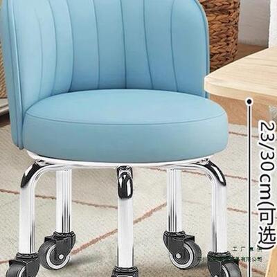 轮小凳子修985家用万向滑轮矮浴凳圆凳美缝脚足凳子儿童学步凳小