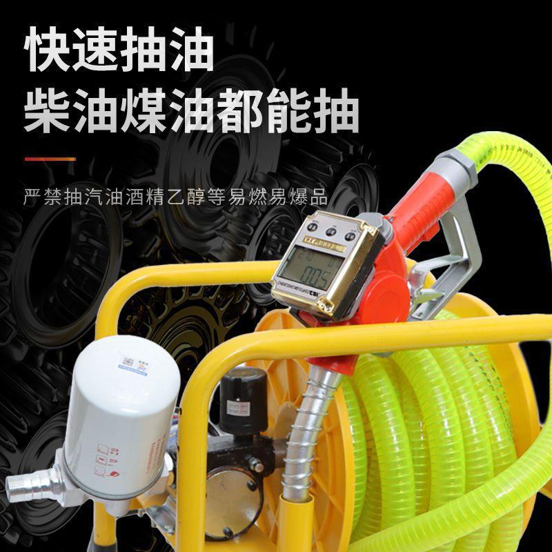 货480车柴油抽加油泵电动油泵12v垒4v220v加油2泵自吸泵加油机加