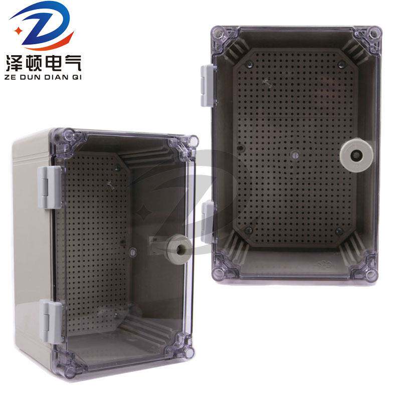 户外防水接线箱600*400*195mm塑料仪表箱PC电气箱配电箱防水防雨