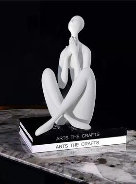 简约轻奢风人物造型雕塑摆设品家居软装饰品客厅电视柜创意摆件