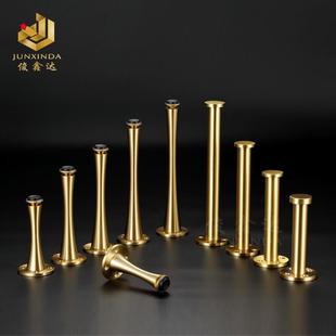9C铜脚可调节黄铜纯铜电视柜茶几床头卫浴柜脚新中式 实木家具增高