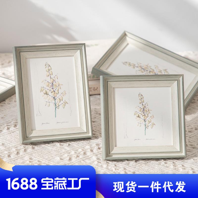 简约正方形树脂相框摆台6寸7寸8寸10寸加打印儿童照片框相框