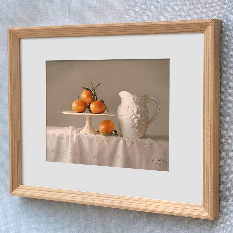 实木相框挂墙 画框素描字画框装裱A4A3 20 24寸4K拼图相 框架