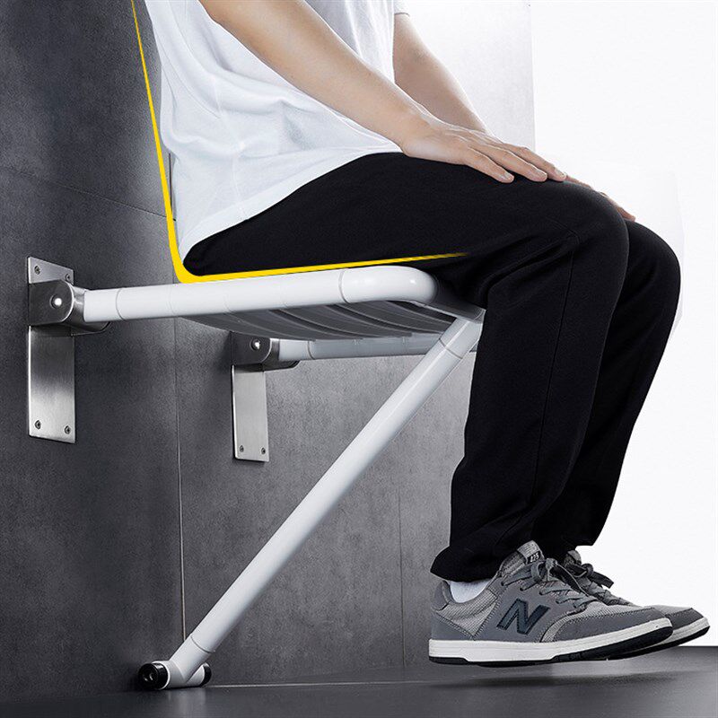 卫生间老人残疾人折叠上s翻淋浴椅不锈钢浴室壁椅无障碍防滑浴凳