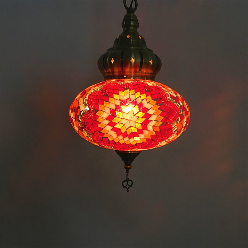 红色灯笼a灯咖啡厅特色餐厅酒店阳台民族复古浪漫土耳其吧台大吊