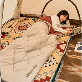 挪客睡袋成人户外露营帐篷透气加厚防寒保暖隔脏双人睡袋被子两用