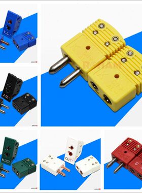 热电偶插头插座HSTW标准连接器K型接头OSTW-K/J/T/E/N/U/R/S-M/F