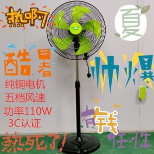 家来宝18寸强力电风扇家用落地扇摇头静音台立式风扇工业商用电扇