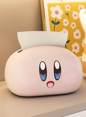 MSKA卡通星之卡比纸巾盒家用客厅可爱小摆件茶几抽纸盒餐桌装饰品