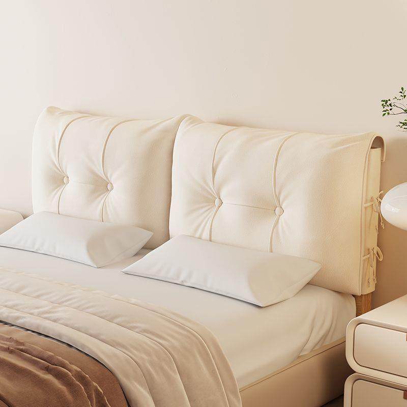 奶油风床头靠垫卧室软包靠枕套罩简约防撞榻榻米床上靠背皮革新款,居家布艺,抱枕被,淘宝优惠券,粉丝福利购,淘宝优惠卷