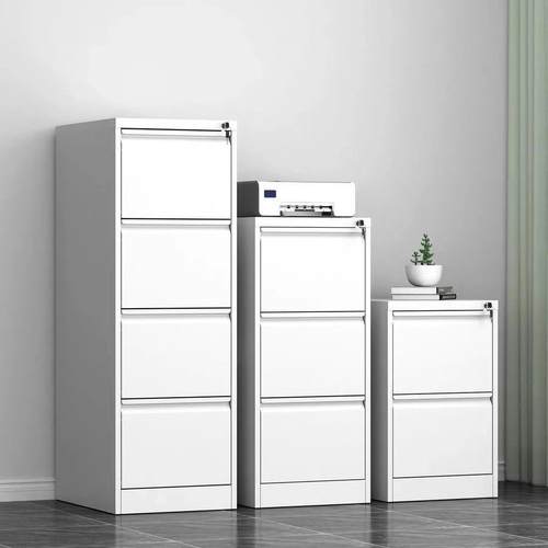 办公室铁皮柜挂劳柜文件柜A4FC卡箱挂快捞抽屉档案合同柜带锁矮柜