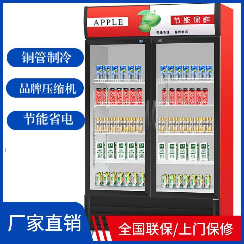 饮料展示柜商用水果蔬菜单双门直风冷无霜立式啤酒冷藏保鲜柜冰箱