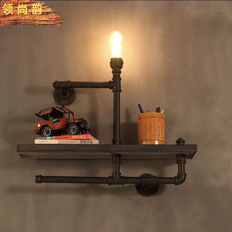 工业风水管壁灯美式loft复古阳台创意个性餐厅酒吧灯具铁艺壁灯具