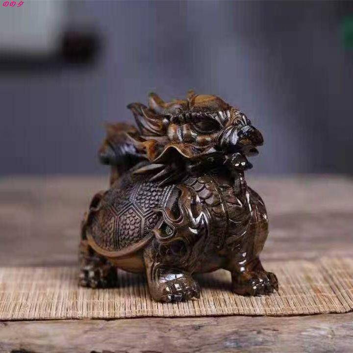 新款沉香木雕实木大龙龟乌龟玄武手把件文玩摆件装饰车摆件沉水级