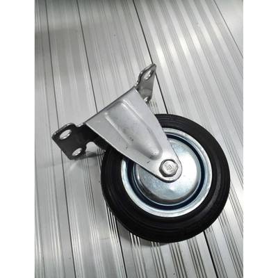 厂家直销工业橡胶轮手推车脚轮4寸5寸定向轮轮耐磨静音轮双轮