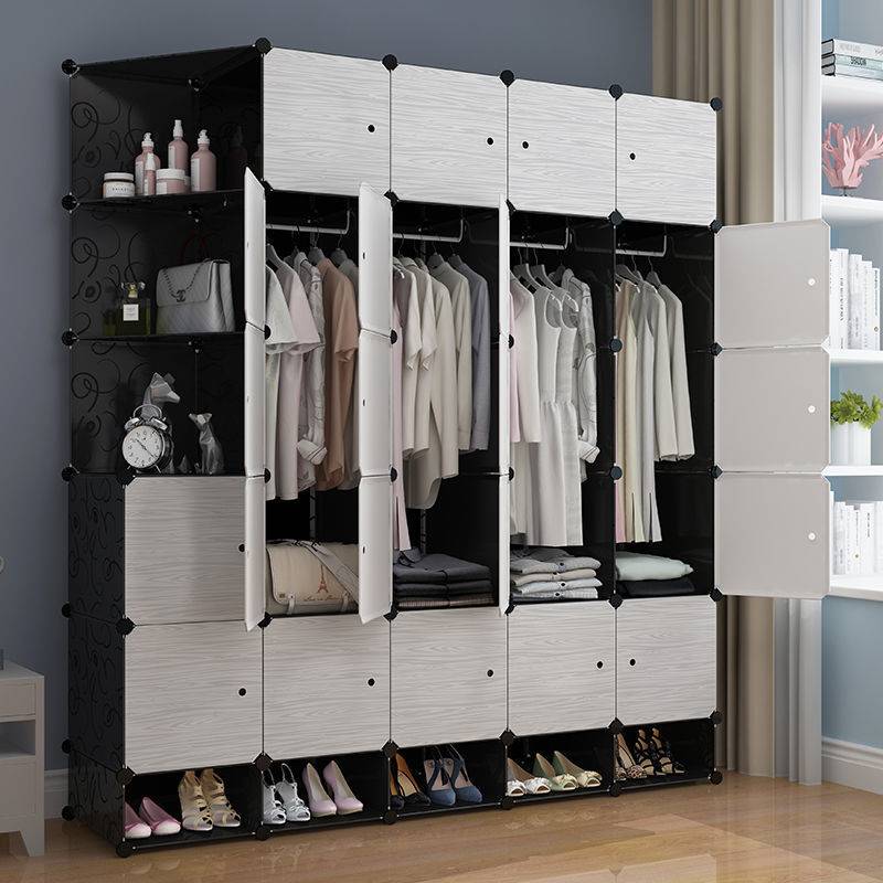 简易衣柜卧室家用组装折叠大人收纳柜子布出租房儿童2025新款爆款