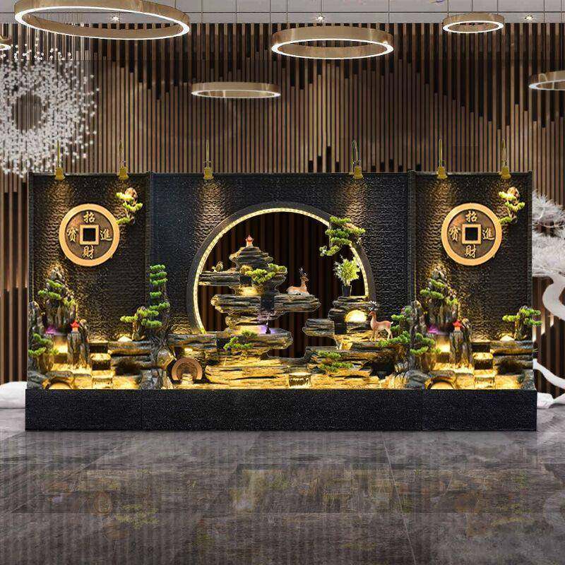水幕墙假山流水摆件循环水公司酒店办公室花园庭院喷泉鱼池装饰品,家居饰品,流水摆件,淘宝优惠券,粉丝福利购,淘宝优惠卷