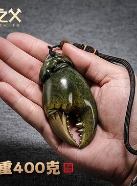 全铜手钳把件《手中有钱》螃蟹手把件男士把玩解压情绪稳定