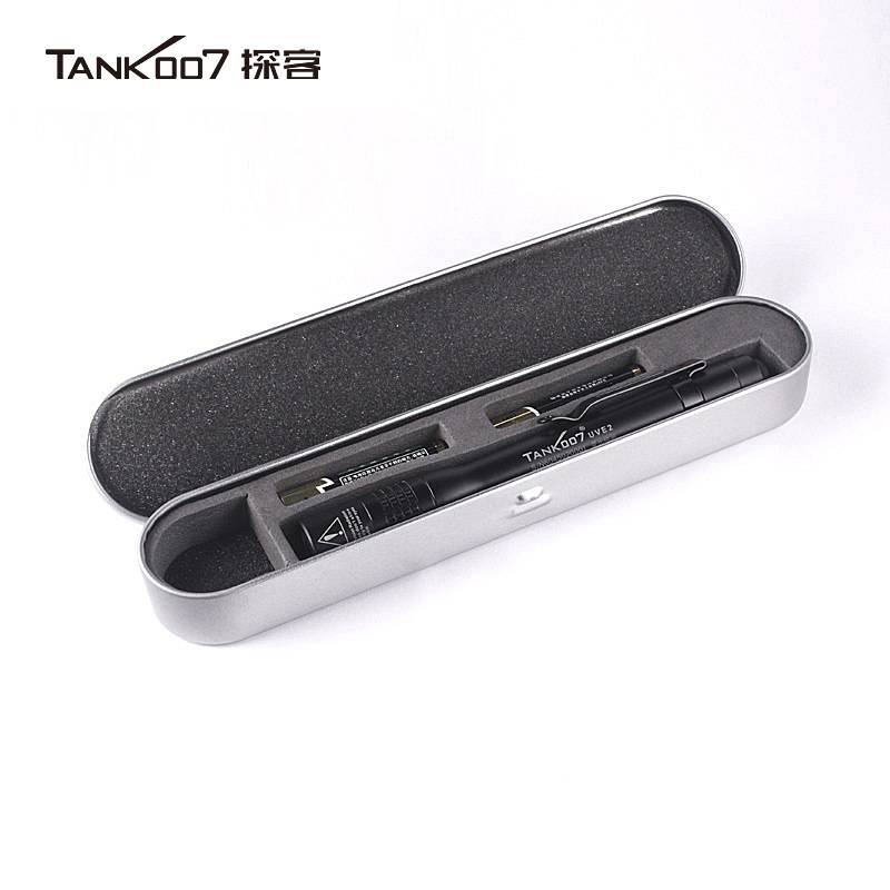 TANK07探客荧光检测手电筒便携式迷你笔帽式UV紫外线手电UVE2