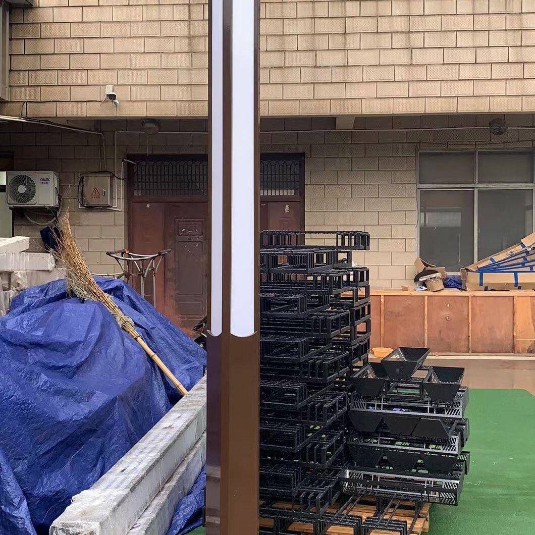 s%简太阳能高杆园灯极户外庭院灯景观花场别墅广HHU灯防水草坪灯