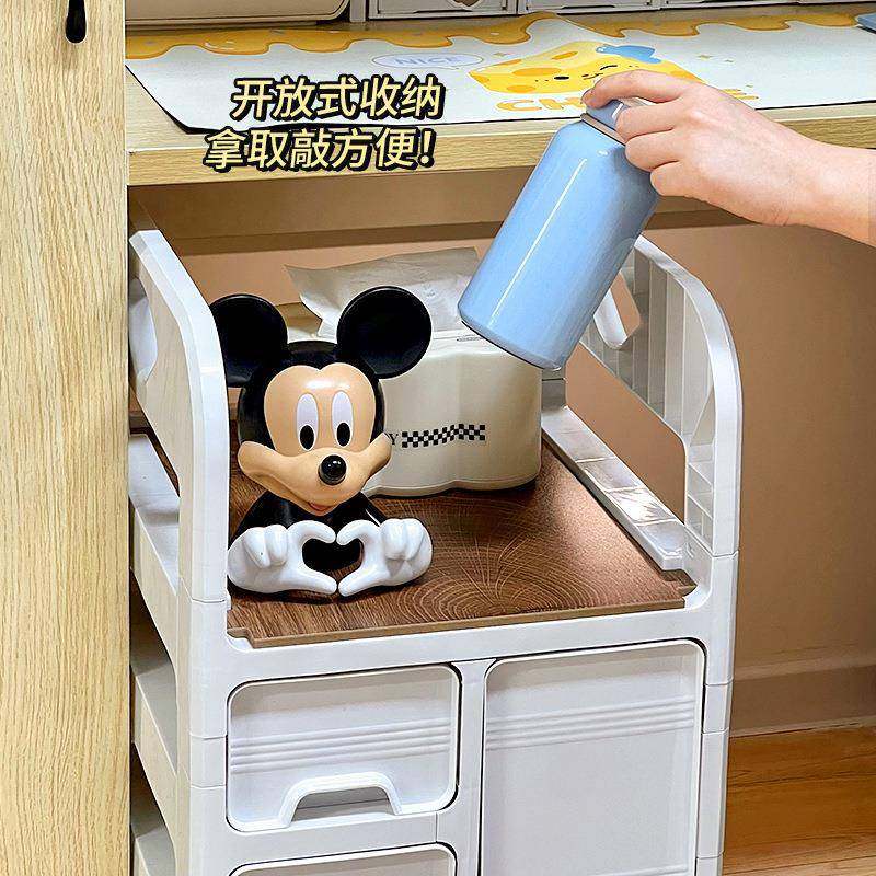 宿舍桌下置物架落地可移动小推车办公室电脑桌下抽屉式收纳置物架