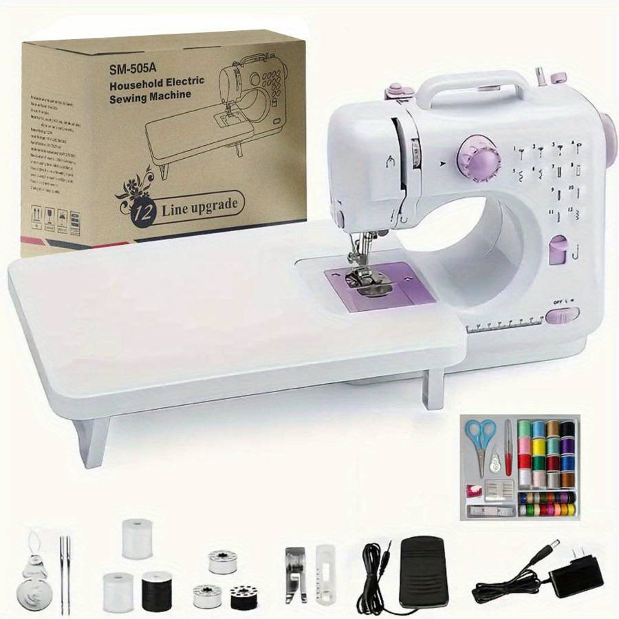 Mini Pro Sewing Machine with Extension Table And Foot Pedal