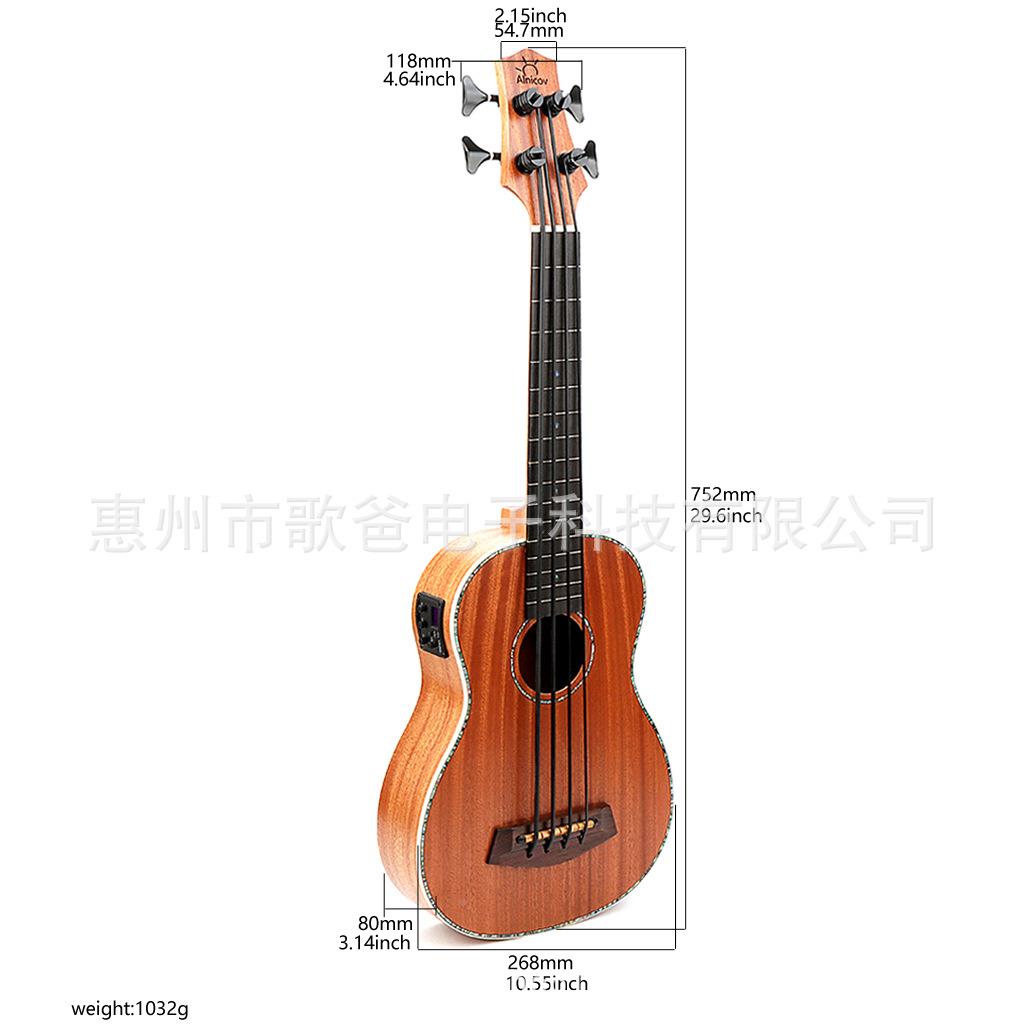 乐器配贝件0寸CGC尤格利利斯吉他奶白色3/黑弦色线