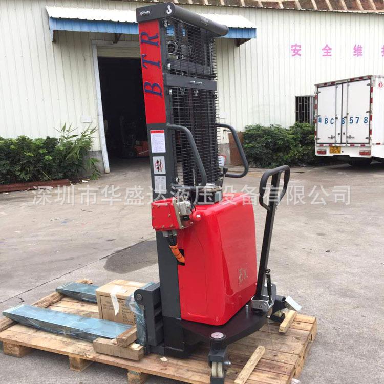 防爆电动堆高车1吨2吨半自动升高车电动叉车托盘堆垛车装卸车