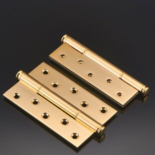 格林轻奢全铜合页木门平开纯铜活页房门铰链5寸黄铜加厚静音灰色