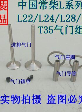 常柴 常州 L22 L24 L28 L32 T35 气门四配套 四组合 气门组件