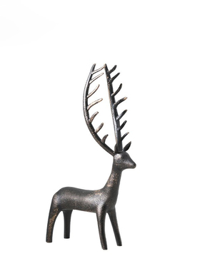 新中式铸铁动物j摆件售楼处客厅书房卧室电视柜样板间装饰品摆设