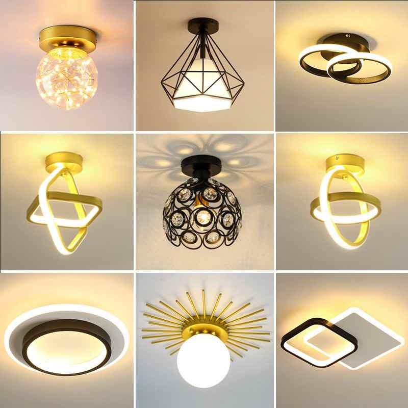 吸顶灯过道灯f走廊灯走道创意玄关水晶灯阳台现代简约北欧卧室灯