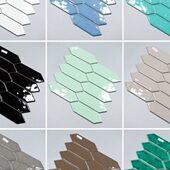 尚梅北欧卫生间厨房艺术陶瓷马赛克墙砖 浴室餐厅吧台背景墙瓷砖