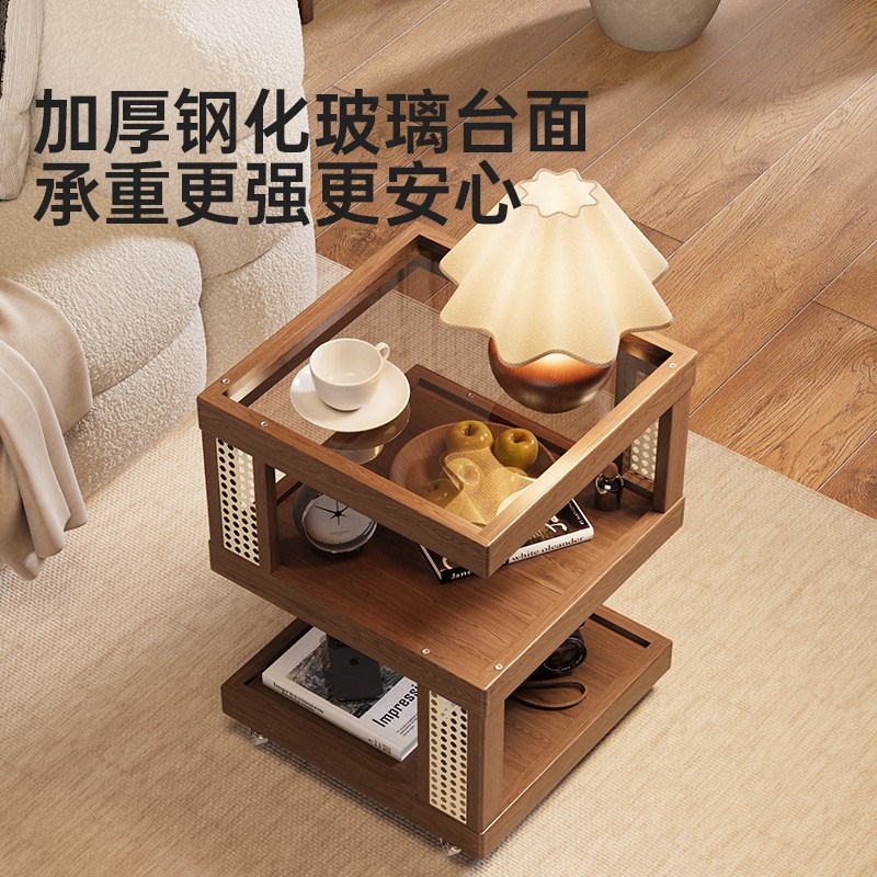 沙发边几实木可移动客厅小推车置物架创I意小茶几简易小桌子床头