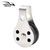 皮划艇独木舟不锈钢滑轮船锚绳索固定扣船用不锈钢滑轮绳扣KK A52