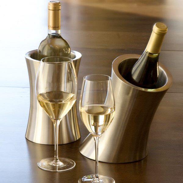 加厚不锈钢冰桶双层香槟桶红酒冰镇啤酒冰块桶KTV酒吧用具冰酒桶