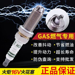 火炬油气两用CNG天燃气火花塞5556雪铁龙爱丽舍世嘉烧气车子火嘴