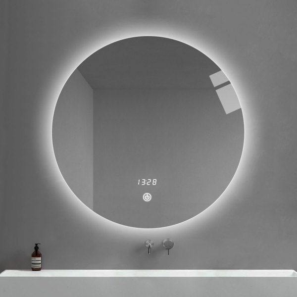 卫生间浴室柜智能镜壁挂洗脸镜子圆形浴室镜带灯小户型卫生间镜子,家装主材,智能浴室镜,淘宝优惠券,粉丝福利购,淘宝优惠卷