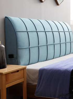 2023新款榻榻米无床头靠垫一米八高级J感海绵软包大靠背高端靠枕