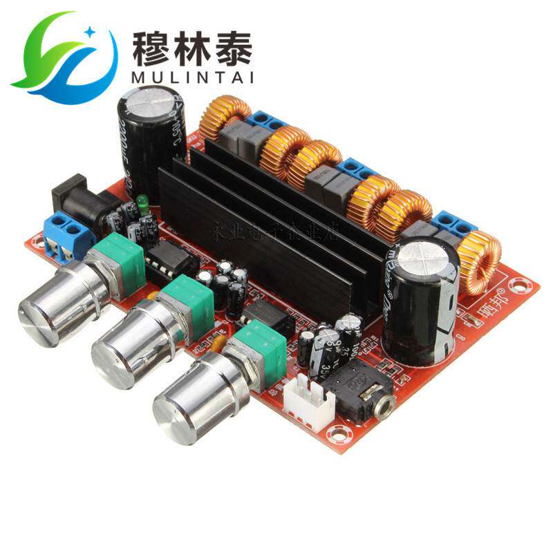 XH-M139 2.1声道数字功放板 12V-24V宽电压 TPA3116D2 2*50W+100W