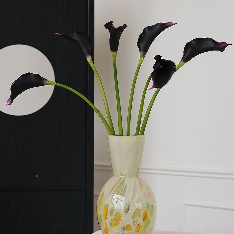 客插莲10235028花厅桌手感花束摆件装饰餐假花马蹄仿真花PU花手捧