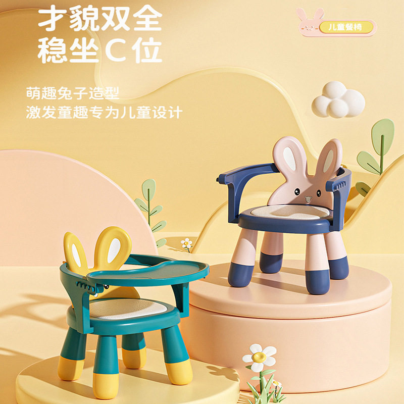 宝宝凳子家用靠背椅婴儿矮凳塑料卡通可爱小朋友吃饭座椅儿童板凳