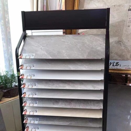 400*800瓷砖展示架陈列架竹木纤维板样板展示架拆装式
