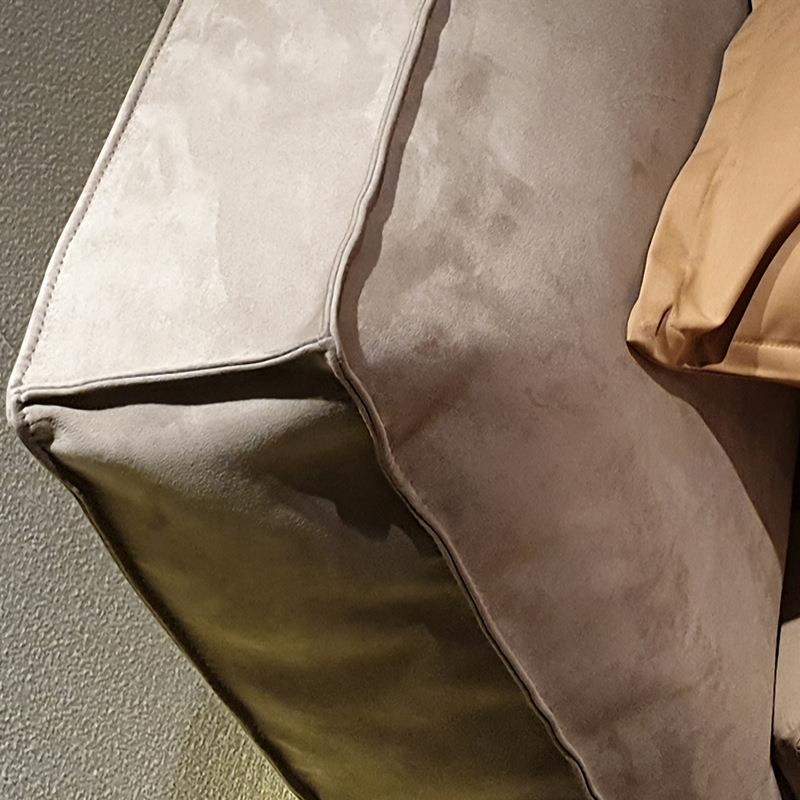 小意式技极简科布床现代简B018块约主卧白色豆腐双人床卧室户型布