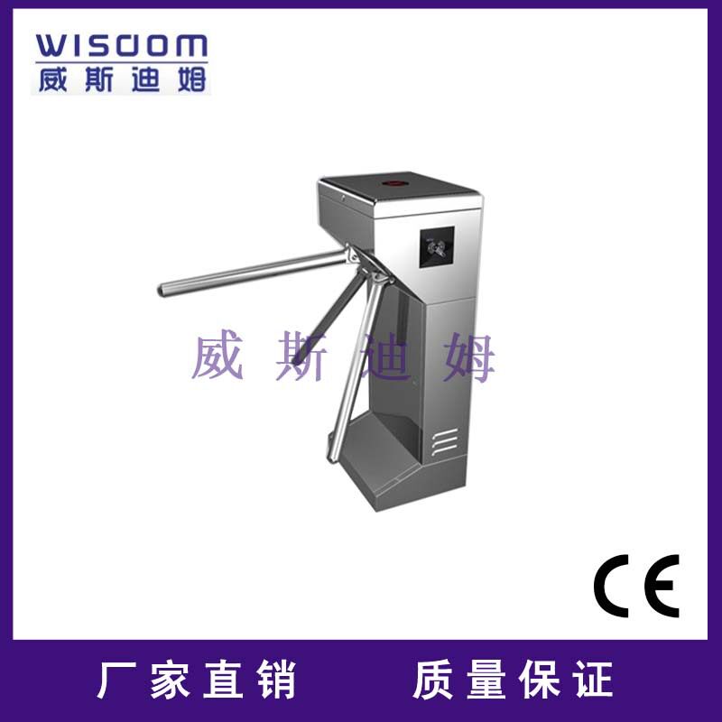 工地LED显示屏出入口门禁控制器智能不锈钢全自动防撞立式三辊闸