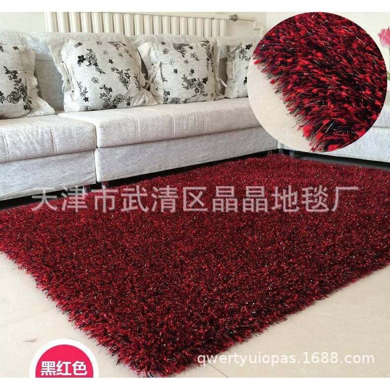 加厚 地毯加密弹力旗亮丝地毯地垫客厅床边卧室门厅满铺