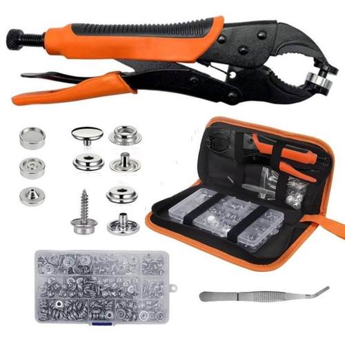 螺丝大白扣大力卡扣钳子套装可调节按扣紧固件压力钳工具包装跨境